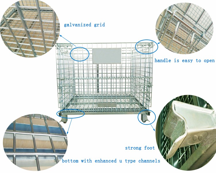 Stackable Galvanized Pallet Cage