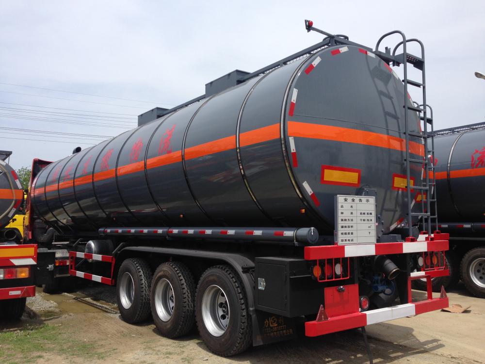 31000 litres liquide de chauffage d’asphalte camion citerne remorque