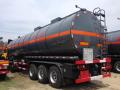 Aspal cair tangki Semi Trailer isolasi tangki Heating