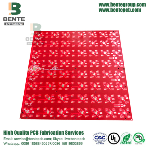 4 Layers PCB Red Ink Multilayer PCB FR4 Tg150 PCB ENIG