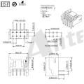 Pitch 2,00mm 90 ° Dual Row Connector Series