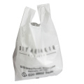 Plastic vest handle carrier shopping packaging bag