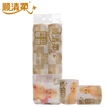 5 layers wood pulp  toilet paper /natural wood color paper