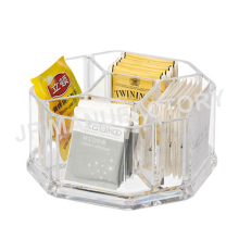 Clear Acrylic 5 Compartment Table Organizer for Sugar Packages and More