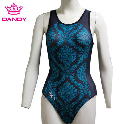 การออกแบบที่กำหนดเองการฝึกอบรม Leotard Spandex ฟิตเนสสำหรับเด็กผู้หญิง