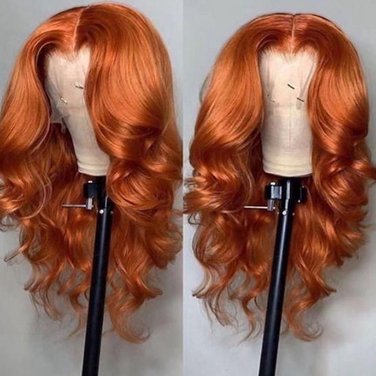 Hot Sale 100% Virgin Remy Human Hair Natural Hairline Hand Tied 13*4 Front Swiss Lace Wig With Baby Hair WeKeSi Warehouse
