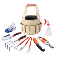 10-Piece Portable Garden Tool Kit: Including Shears, Rakes, Saws, Watering Pot & More for Convenient Outdoor Gardening