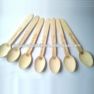 Disposable Custom Availiable Honey Wooden Spoons Engraved