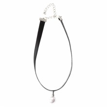 Fashion Necklace, Pendant Leather Pearl Necklace, PT1097.