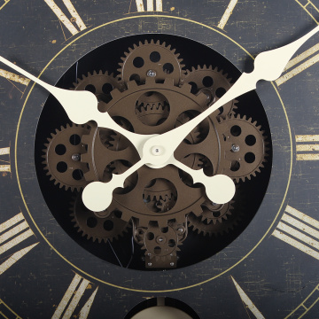 Reloj de pared de péndulo de engranaje clásico de 16 pulgadas