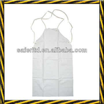 White PVC apron, 90x120cm pvc apron