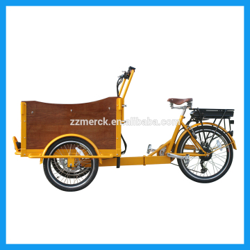 7 Speed 3 Wheel Electric Bullitt Cargo Bike with Storage Basket