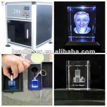 Portable 3D Photo Inside Crystal Trophy Mini Laser Show System
