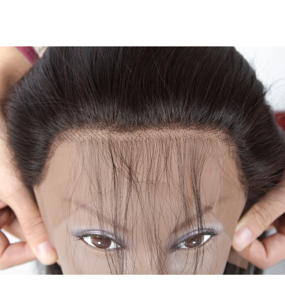 Very Full And Soft 10A 13x4 Swiss Lace Natural Color 100% Brazilian Virgin Human Hair Straight 10"-20" Lace Frontal