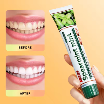 spearmint mint flavor whitening private label toothpaste