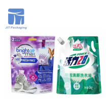 Liquid packaging for laundry detergent