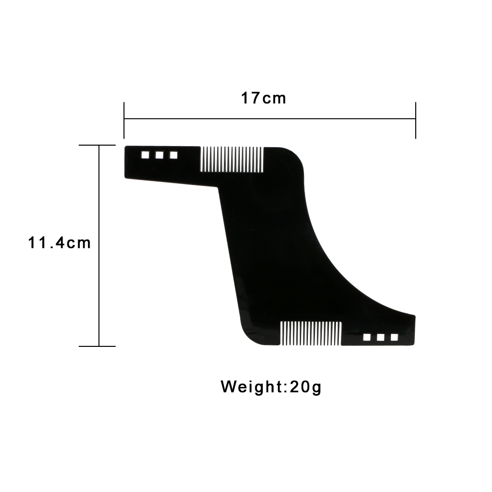 Men Private Label Beard Shape Beard Shaping Tool Beard Template Combs