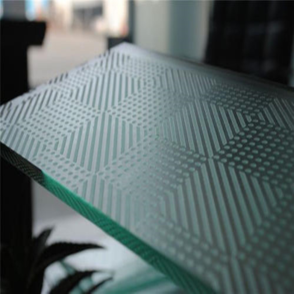 anti slip glass for tempered laminated glass