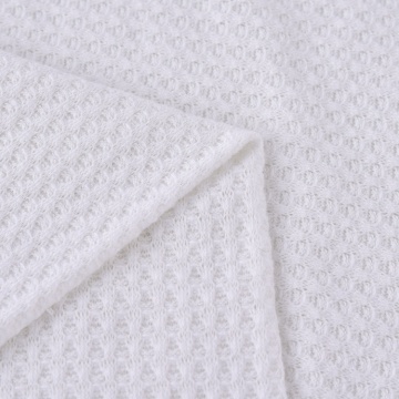 Stretch Polyester Viscose Knitted Recycled Waffle Fabric