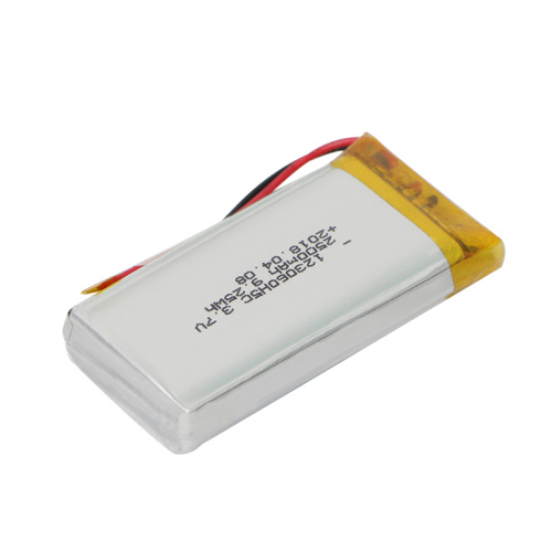 Batteria ai polimeri di litio 123060 3,7 V 2500 mAh finemente elaborata