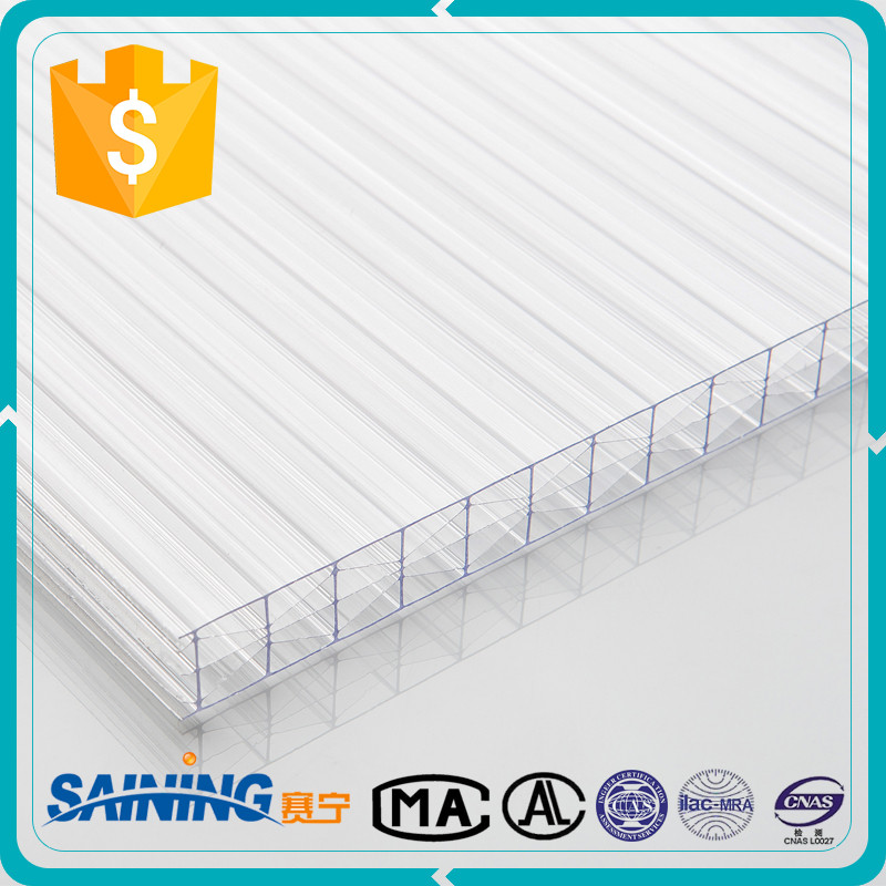 X type triple wall polycarbonate sheet multilayer polycarbonate hollow sheets