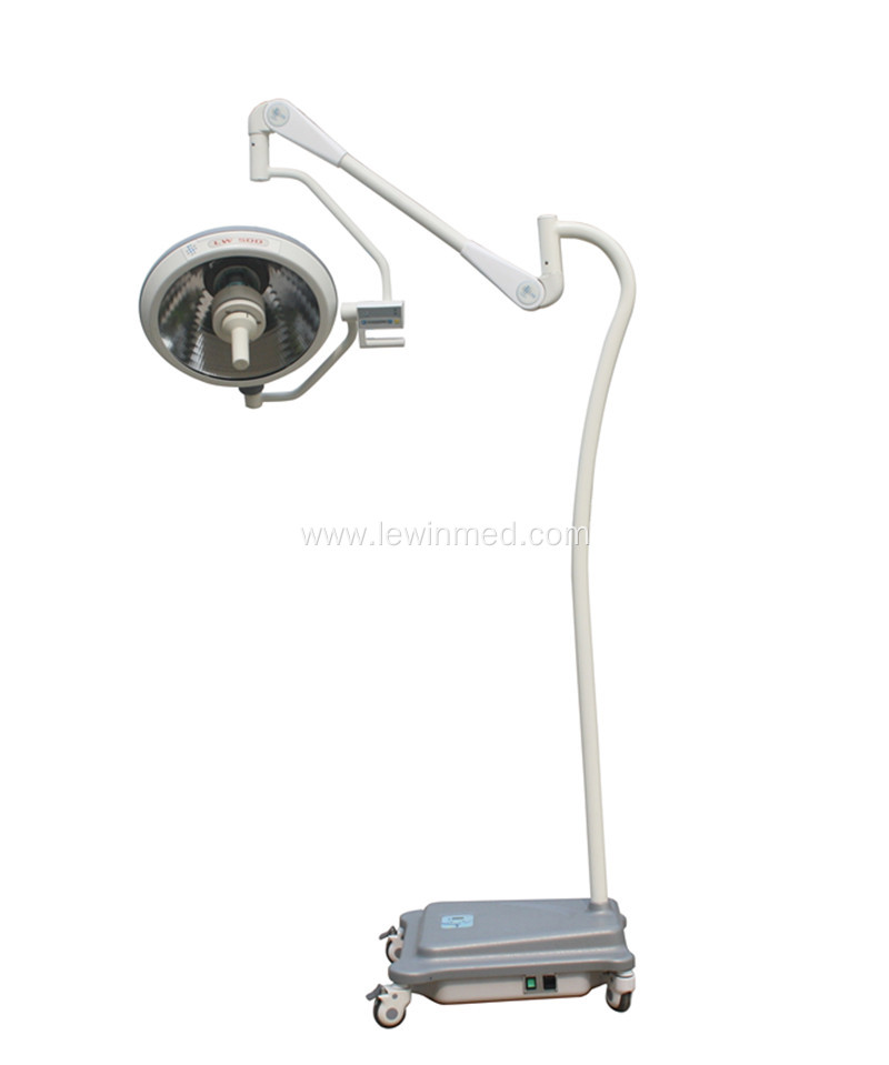 Mobile halogen shadowless operating light