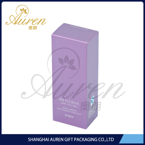 Glossy lamination gift kraft paper packaging box for cosmetics