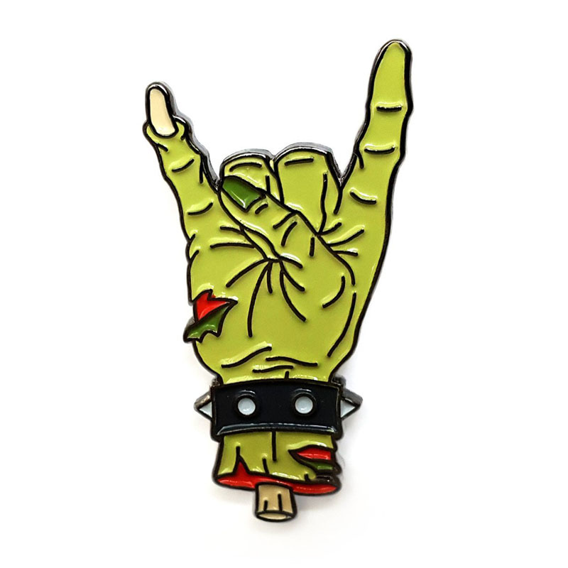 Zombie Rock Hand Lapel Pin