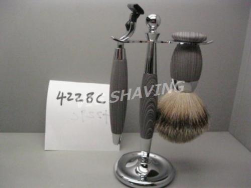 Good quality metal shave brush set