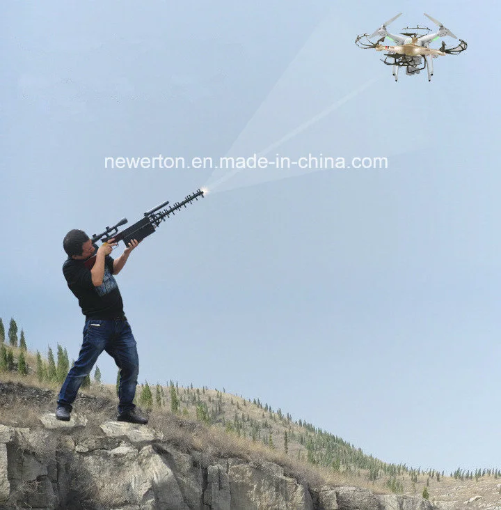 Portable High Power Gun-Shape Drone Jammer 1.5g 2.4G 5.8g/Uav Drone Jammer