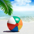 Bolas de playa de Rainbow OEM Bola de playa inflable Rainbow