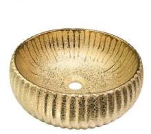 Fashionable Ceramic Wash Round Gold Art Basin