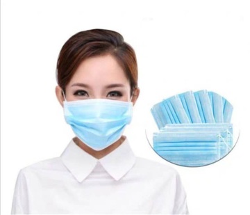Virus Prevention Non Woven Disposable 3 Ply Mask