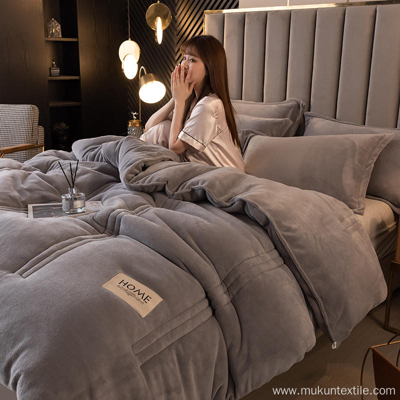 Bed kantha quilt flannel bed sets