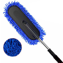 Retractable Fiber Wax Mop and Dust Brush for Car Wash Cleaning