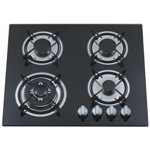 Hob White Gas Hob 4 Burner Kitchen Hob