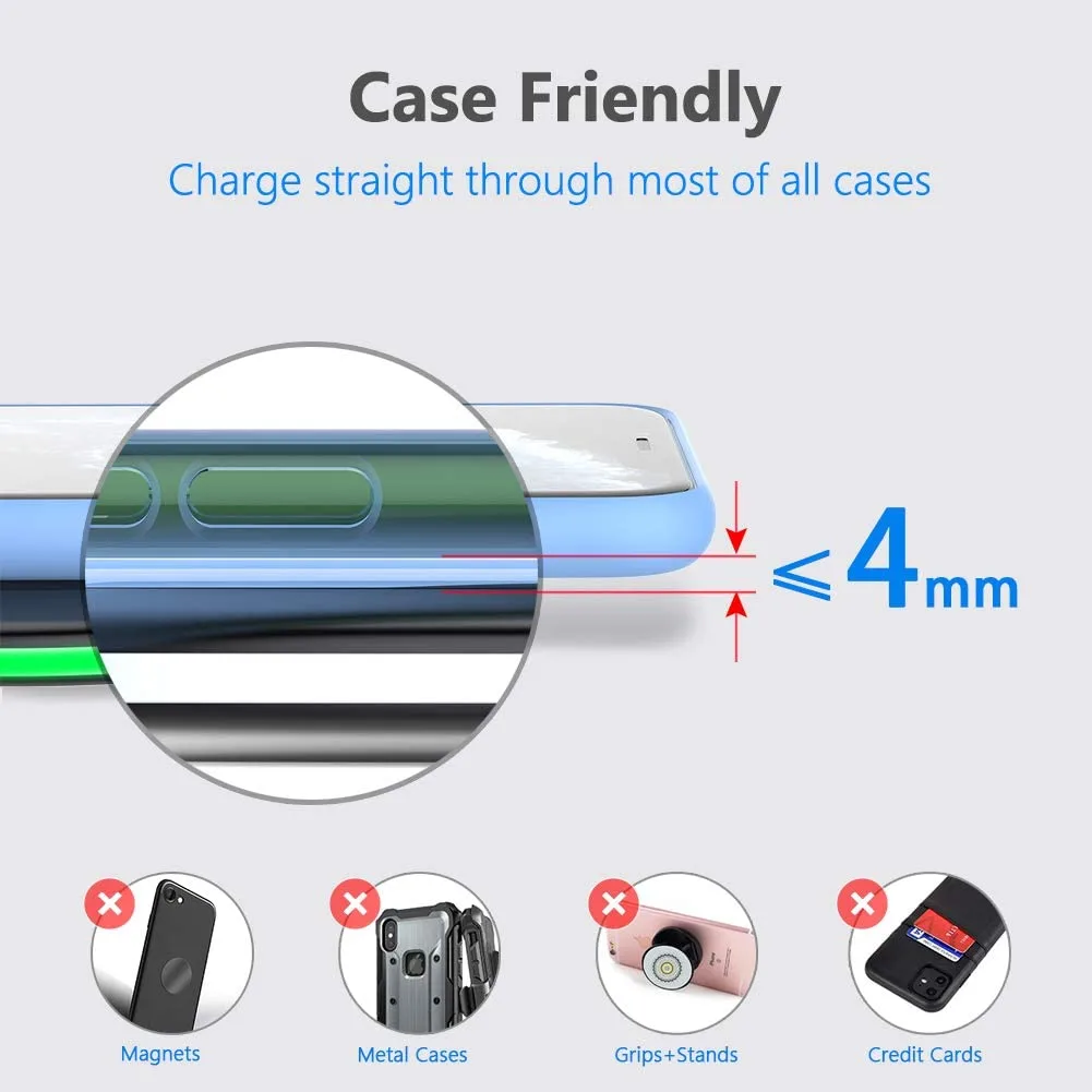 OEM 5 Port Mobile Phone Docking Station High Quality with 10W Wireless Charging Pad