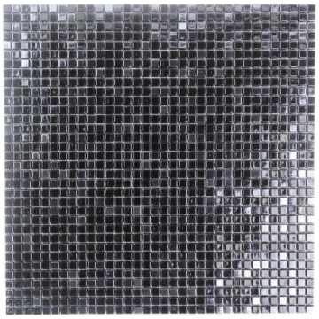 Kitchen Backsplash Wall Tile black Glass Mosaic