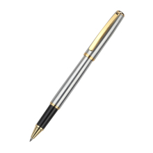 Stainless steel rollerball pen