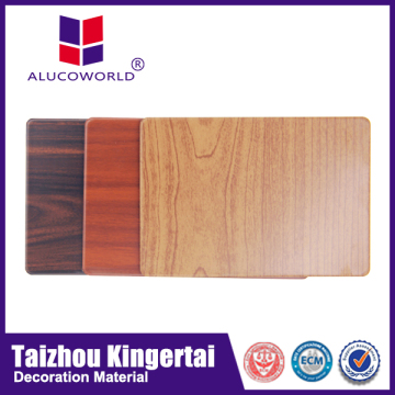 Alucoworld wooden design building aluminum composite material(acm)