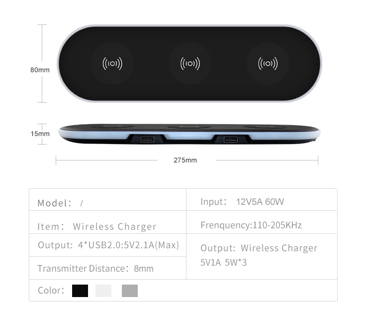 3 IN 1 Wireless charger