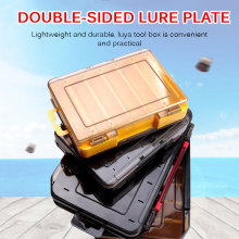 1pcs Fishing Tackle Fishing Accessories Lure Hook Boxes Storage Double Sided High Strength Fishing Tackle Box