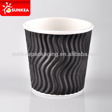 4oz 120ml ripple wall small paper coffee cup for espresso