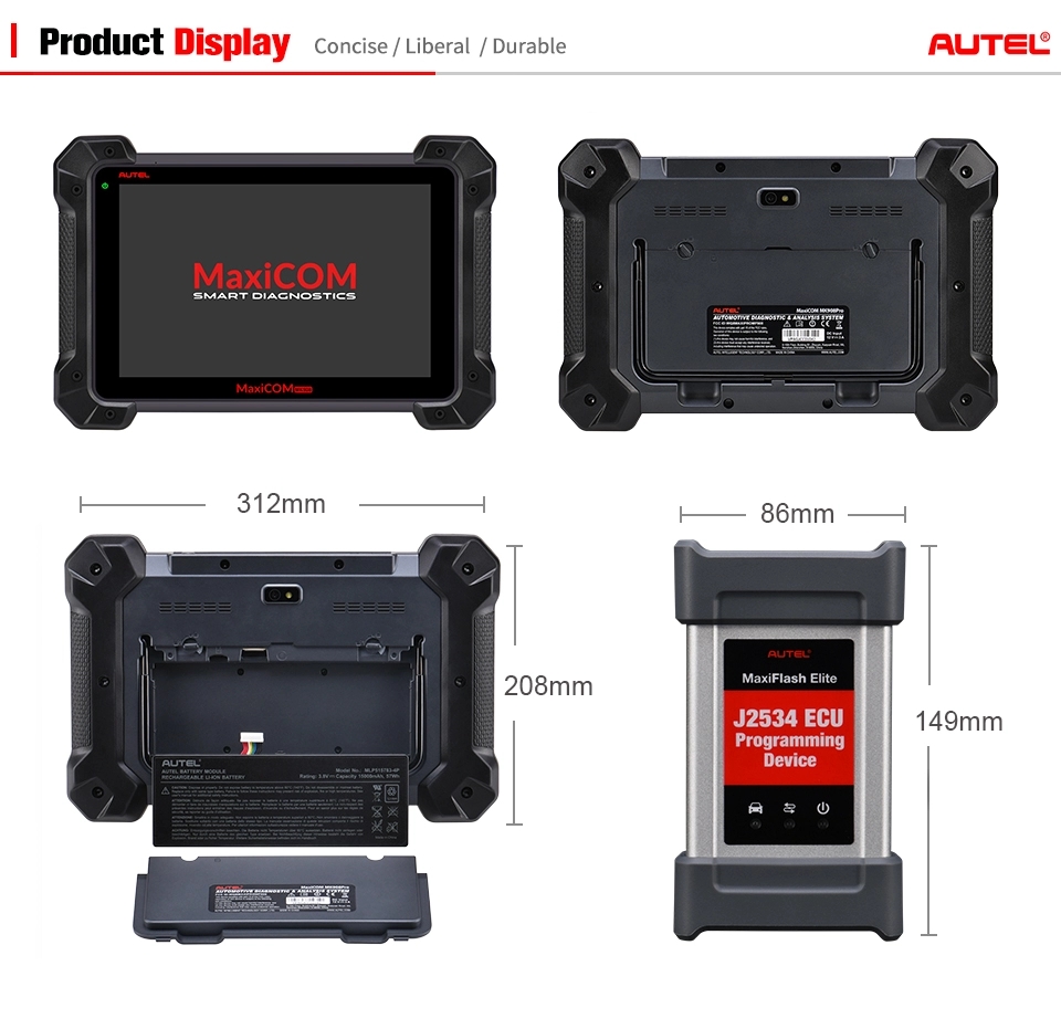 Original MK908P Auto Diagnostic Tool ECU Programming Tool OBDII Scanner J2534 ECU Programmer