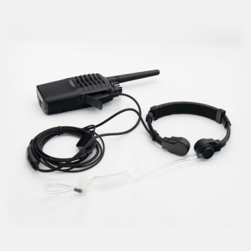 Universal Walkie-Talkie Throat Microphone Earphone