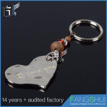 Heart zinc-alloy key chain