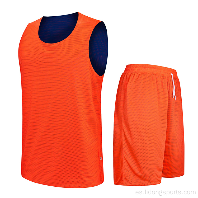 Jerseys de baloncesto de baloncesto reversible barato