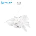 Lampu Gantung Desainer Kaca Bunga LEDER