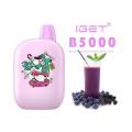 OEM Iget B5000 Fruits de bouffée saveurs ECIGARETTE DISPOST