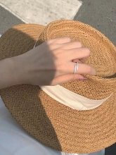 Simple index finger ring zircon